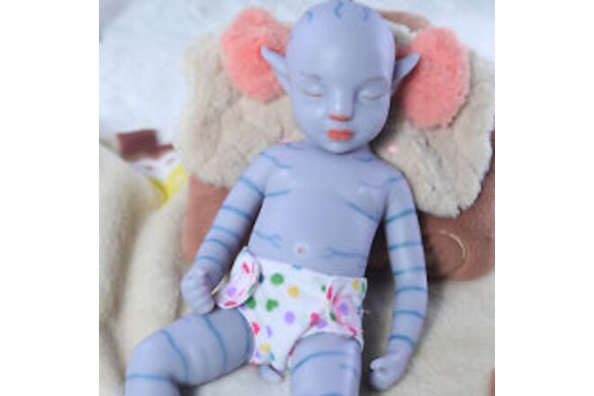 18'' Avatar Newborn Girl Full Platinum Silicone Reborn Baby Dolls Painted Dolls