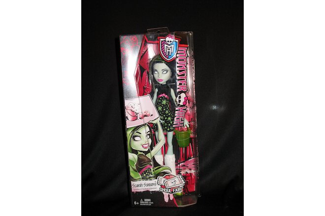 2014 Monster High Ghoul Fair Scarah Screams Doll - Rare NEW in BOX - Retired
