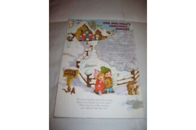 Vintage 70's Christmas Santa's Workshop Hallmark Card Punch Out Paper Doll NEW