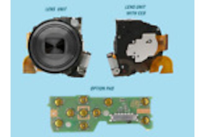 SONY DSC-W830 Black Parts-Lens Unit with CCD (Image Sensor) Attached-Option Pad
