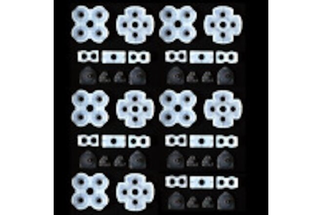 New 5Sets Silicone Rubber Button Contact Conductive Pads Set for PS4 Controller