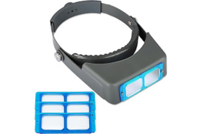 Headband Magnifier, Professional Double Lens Head-Mounted Loupe Jewelry Magnifie