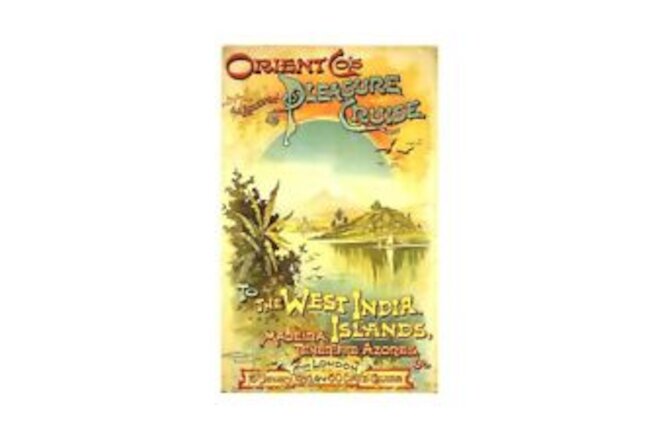 wall 1895 Orient Co's Pleasure Cruise  travel ads posters