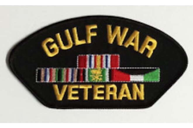 Gulf War Veteran Military Campaign Service Ribbons Embroidered 5.25"w Patch NEW