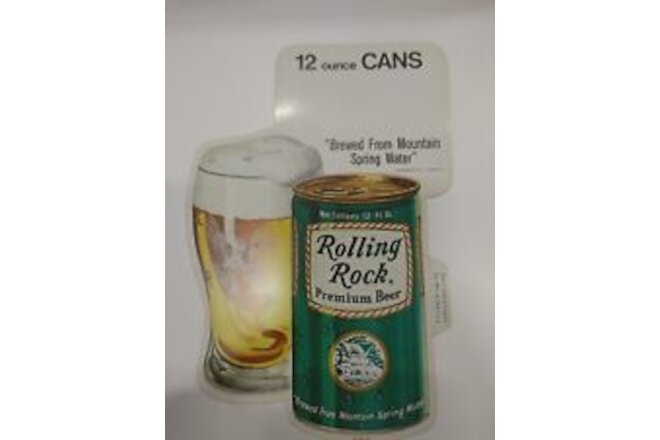 Rolling Rock Beer Sticker 12 Oz Pull Top Can1978 Nos. Latrobe Pa.