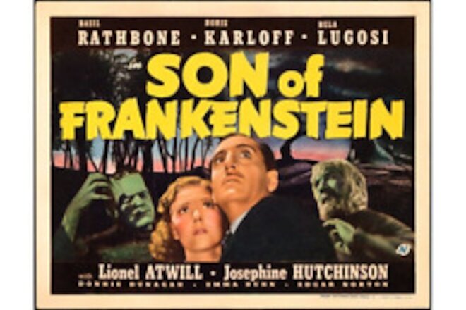 Horror Son of Frankenstein Lobby Poster Print 8 x 10 Reproduction