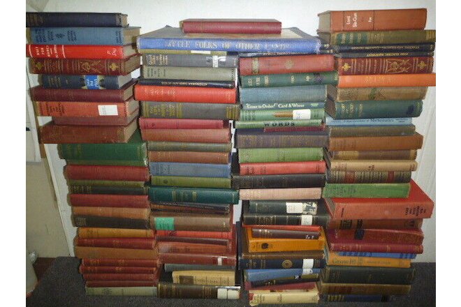 Lot of 3 Antique Vintage Old Rare Hard To Find Books MIX COLORS RANDOM UNSORTED
