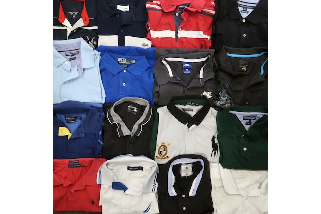 10x Mens Designer Polo / Golf Shirts Clothing Reseller Wholesale Bulk Lot Bundle