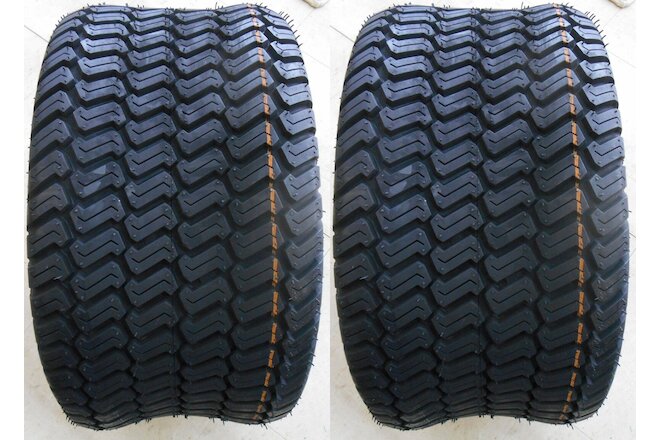 (TWO) 20x10-8 20x10.00-8  Lawn Mower Turf Tires Heavy Duty 6 Ply Rated P332