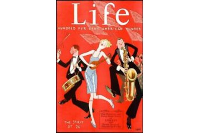 1926 PROHIBITION JAZZ FLAPPER MUSIC SAXOPHONE SPEAKEASY BAND COVER POSTER 319204
