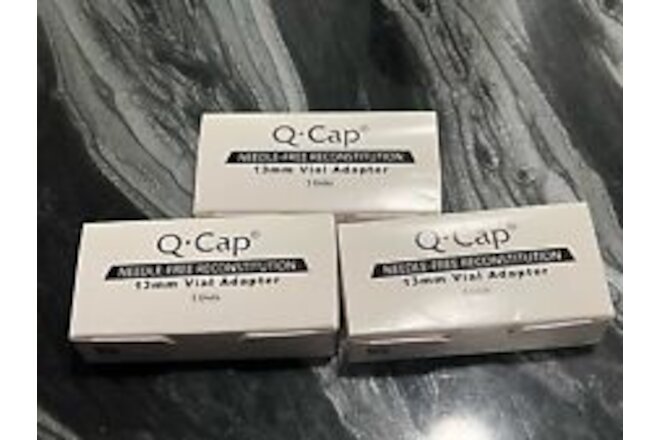 Q Cap Needle-Free Reconstitution 13mm Vial Adapters - 14 Pieces Total