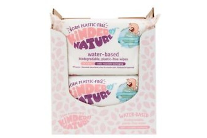 Kinder by Nature Water-Based Baby Wipes - 56 Count (Case of 12 packs)