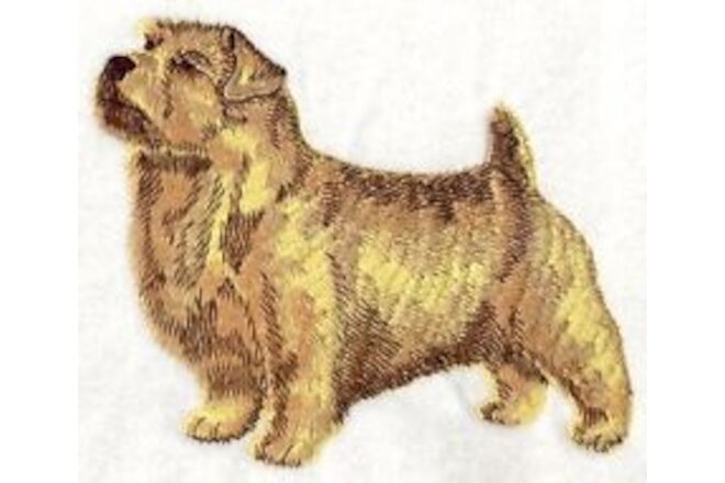 Embroidered Short-Sleeved T-Shirt - Norfolk Terrier I1191 Sizes S - XXL