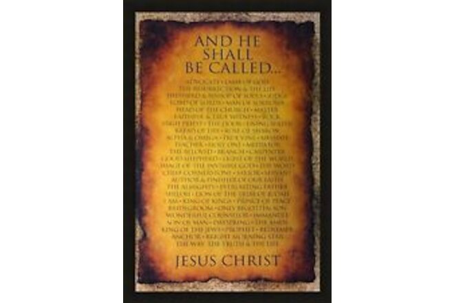 Black 1.5 inch Framed with and He Shall Be Called 24x36 Art Print Poster Afri...