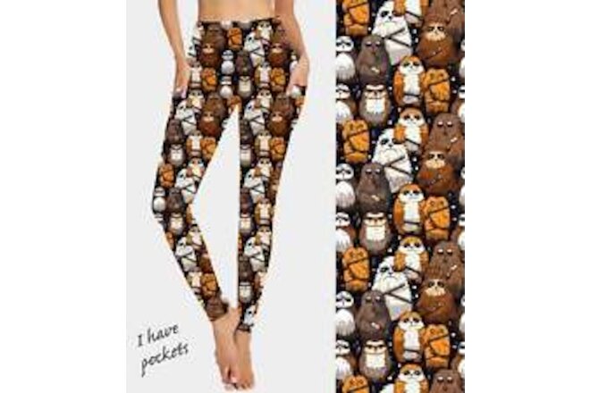 RTS - Furry Space Friends Leggings w/ Triangle Sport Pockets