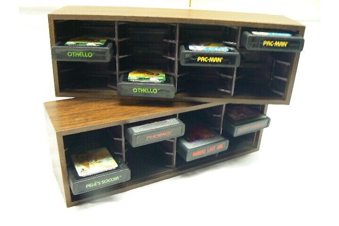 Atari 2600 7800 Colecovision Storage Case Holder (2) Units For 32 Games