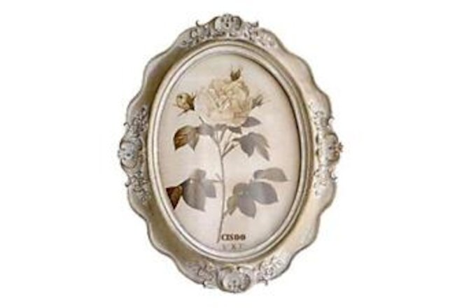 Vintage Oval Picture Frame 5x7 Antique Photo Frame Table Top Display and Wall...