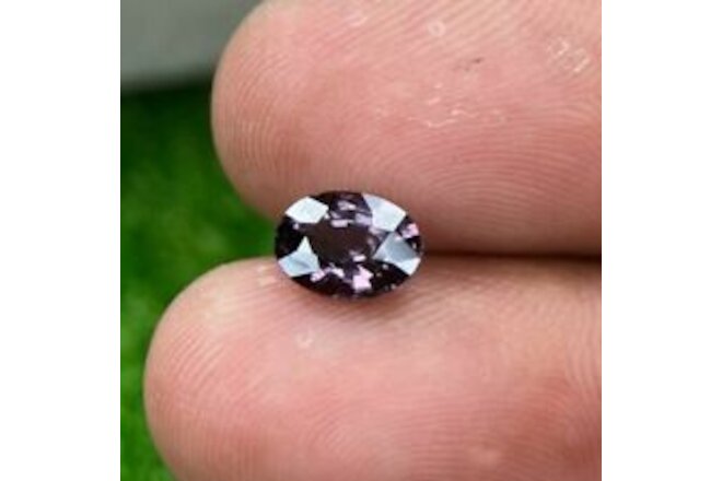 1.27 Cts | natural loose|Spinel | Purple Grey | oval Shape | Step cut - Tanzania