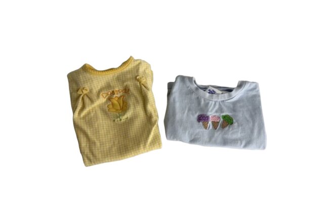Baby Girl Rugged Bear T-Shirt 18 M And Mayfair One Piece Daffodil Outfit 12 M