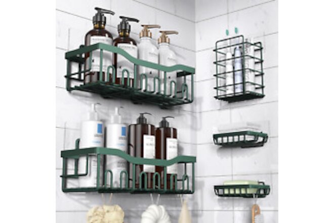 Shower Caddy 5 Pack,Adhesive Shower Organizer for Bathroom Storage&Home Decor&Ki