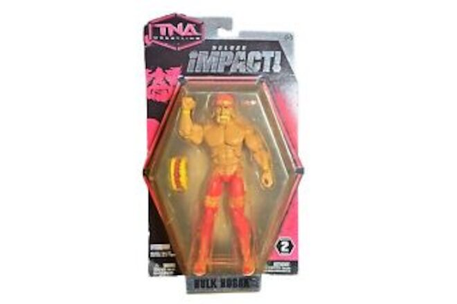 TNA Deluxe Impact HULK HOGAN Wrestling Figure WWF WWE( Rare)