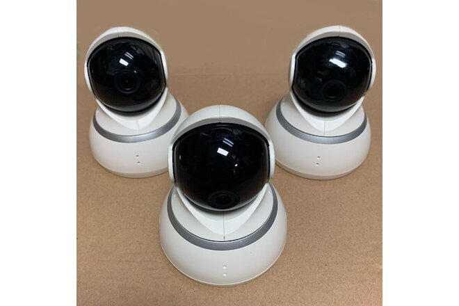 Lot of 3 YI Dome Security Camera 1080p HD Pan/Tilt/Zoom 2.4G IP Surveillance