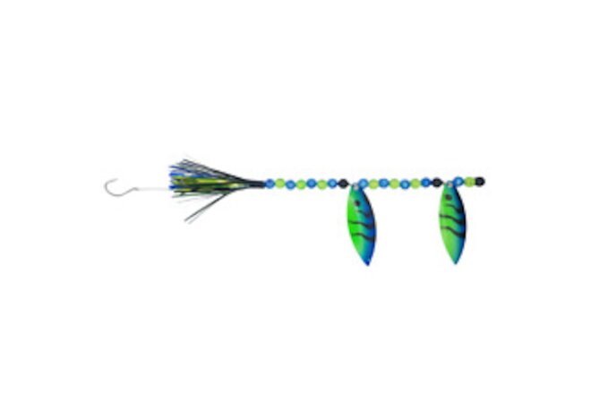 Blue Green Tiger Walleye Teaser Spinner Lure for Fishing and Targets WALLEYE