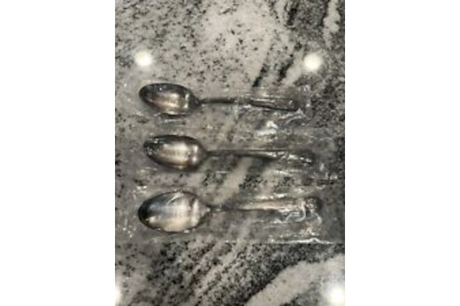 Vintage WM Rogers Presidents Silver Plated Souvenir Spoons Lot Of (3) NIP