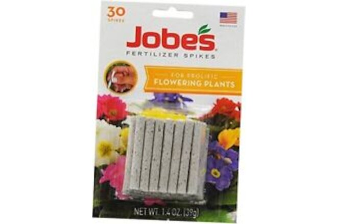 Jobe's Flower Indoor/Outdoor Plants Fertilizer Food Spikes - 30 Pack 1