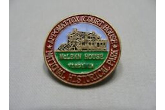 APPOMATTOX COURT HOUSE - McLean House, Virginia - Vintage Pin!