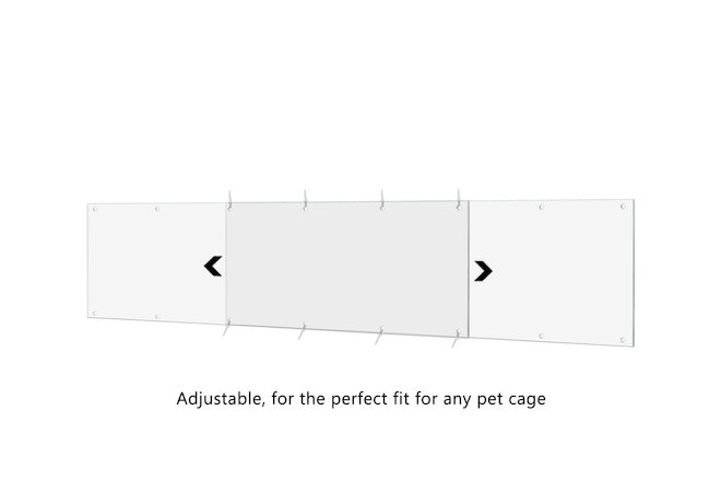 Side Pet Cage Liners Adjustable 12 Holes Bends Easy Cut Fold 14" x 4.5" Pack 4