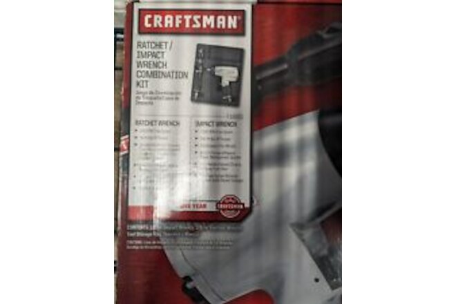 Craftsman 1/2 Inch Impact Wrench & 3/8in Ratchet Wrench Air Tools Set NOS