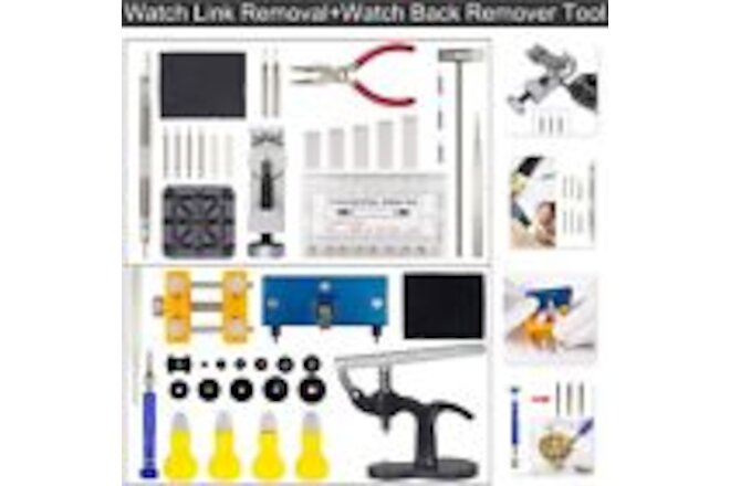Wacth Repair Kit Bracelet Link Pin Remover Back Case Opener Watch Pess Set Tool