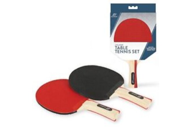 2 Player Table Tennis Paddle Set - Includes 2 Pip-Out Ping Pong Paddles