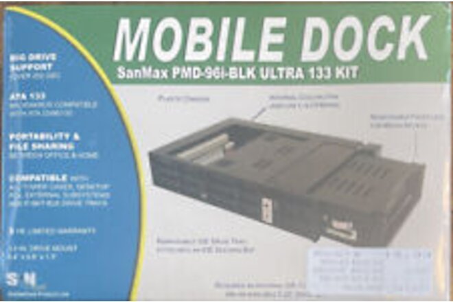 SanMax PMD-96i-BLK ULTRA 133 KIT Mobile Dock