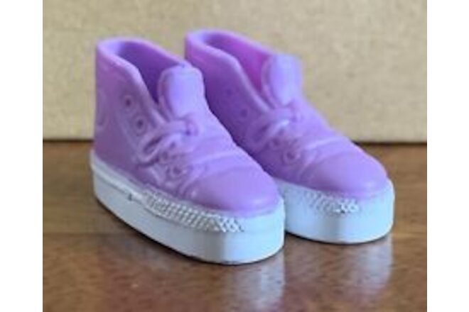 Barbie High Top Sneakers Tennis Running Shoes Fashion Doll Accessory Purple