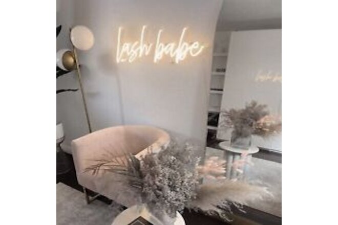 Lash Babe Neon Signage for Business,Lashes Light Sign Beauty Studio Wall Deco...