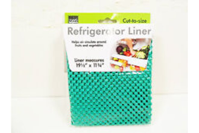 Refrigerator Liners Kitchen Shelf Liner Mats 19-1/2' x 11-3/4" Green Rubber Mat