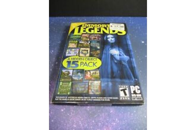 New in Slide Cover Box Immortal Legends PC Video Game 15 A Hidden Object Pack