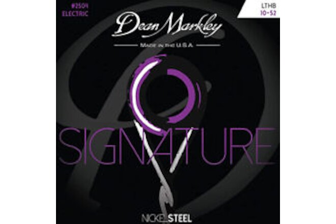 Dean Markley 2504 Signature Light Top Heavy Bottom Electric Guitar Strings 10-52