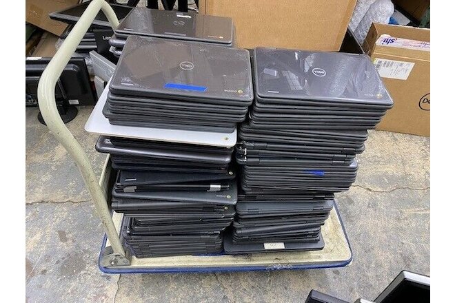 LOT OF 20 Chromebooks HP, Dell, Lenovo and Acer units -   No Chargers FOR PARTS