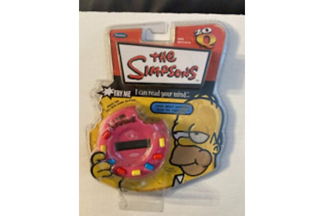 VTG The Simpsons I Can Read Your Mind 20 Questions Radica Donut Shaped 2008 New