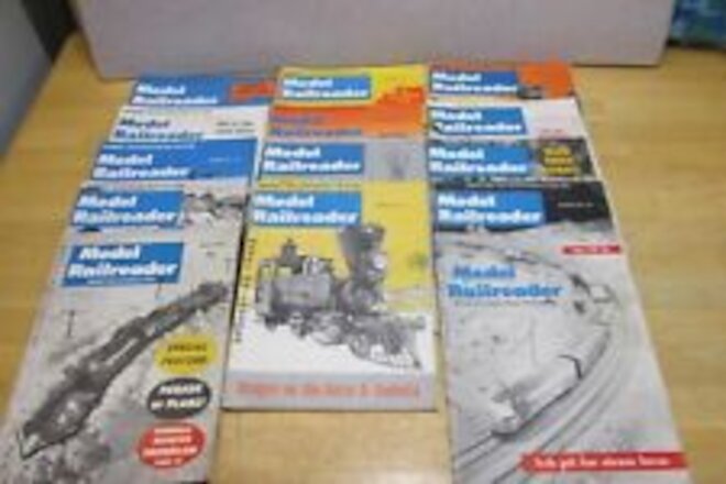 14 MODEL RAILROADER FROM 1957, 1958, 1959 & 1960