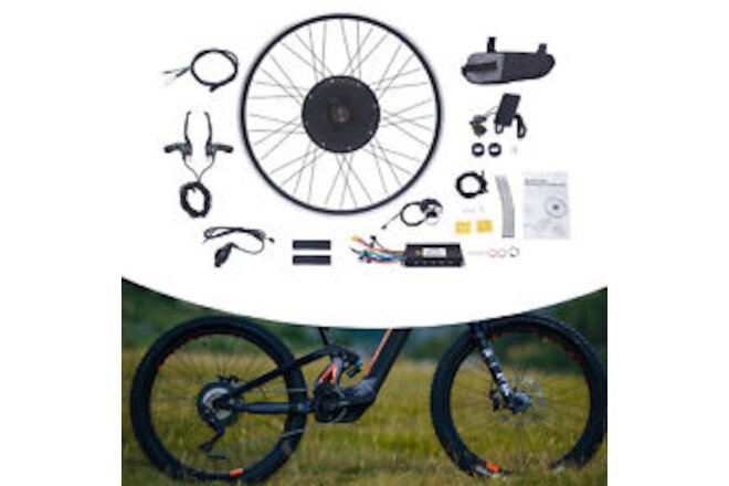 700C Motor Conversion Kit Ebike Rear Wheel For 1000W Electric Bicycle Alloy LCD