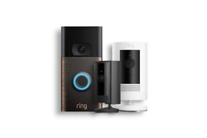 Ring Video Doorbell 2nd Gen Wireless Indoor Cam Stick Up Cam Night Vision Audio