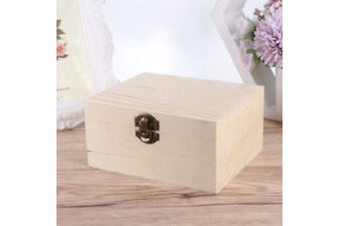 Wooden Boxes Paint Unfinished Wooden Jewelry Storage Small Wooden Box Unfinished