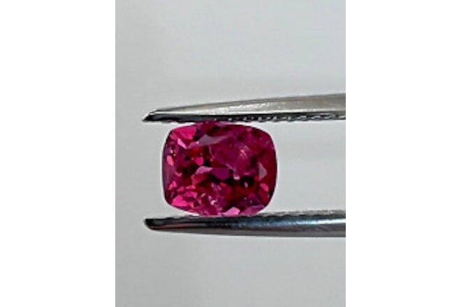 Alluring PINK SPINEL FROM MEHENGE  CUSHION 5.1X6.3 CTS- 1.17 .