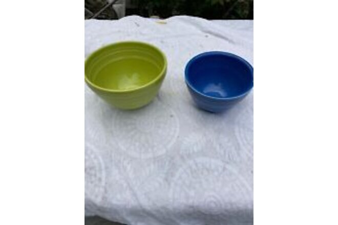 FIESTA NEW Retired PREP BOWL SET SMALL and LARGE  6-1/4” and 7-3/8” Fiestaware