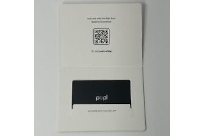 Popl Digital Business Card - Smart NFC Networking Card - Tap to Share - Black
