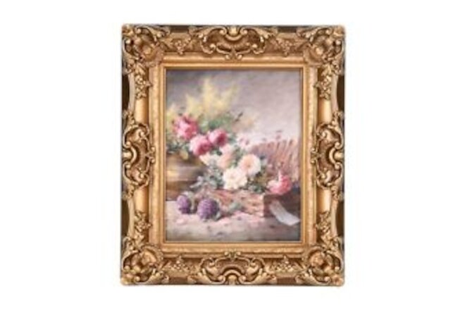 Vintage Picture Frame 6x8 bronze gold Antique Photo frame Convertible 5x7 pic...